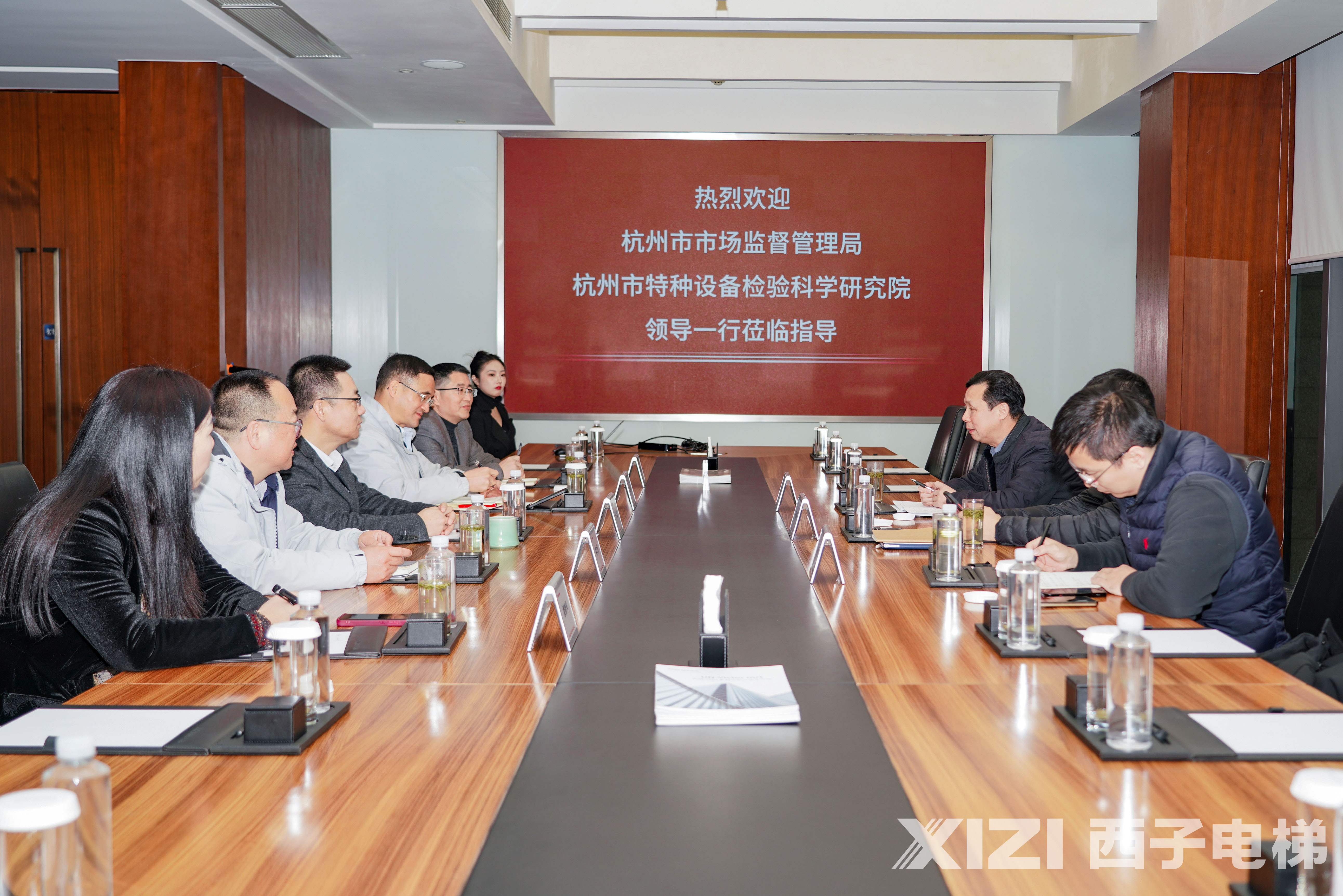 杭州市市場監(jiān)督管理局、市特檢院領導一行來西子電梯考察調研